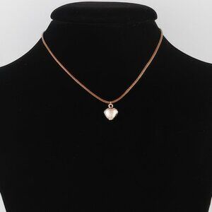 Braided Heart Pendant Necklace